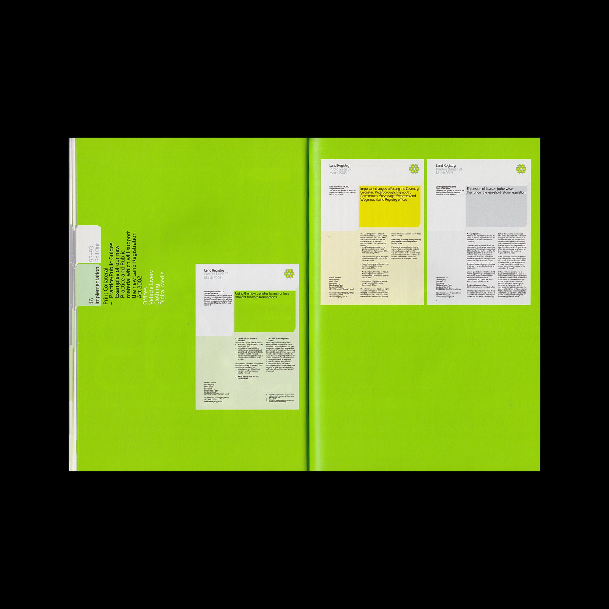 Land Registry Brand Guidelines, 2003