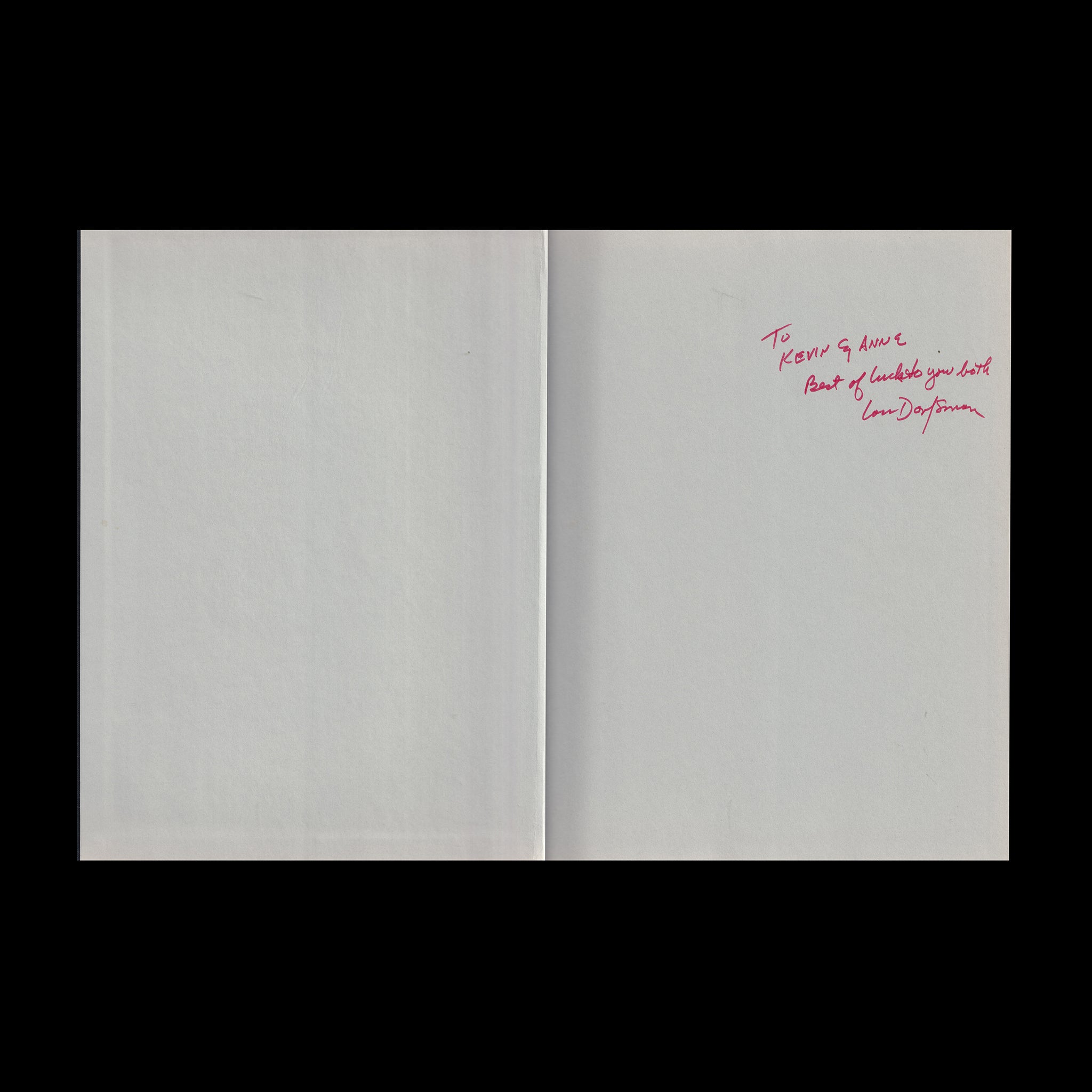 Dorfsman & CBS, 1987 Signed by Lou Dorfsman