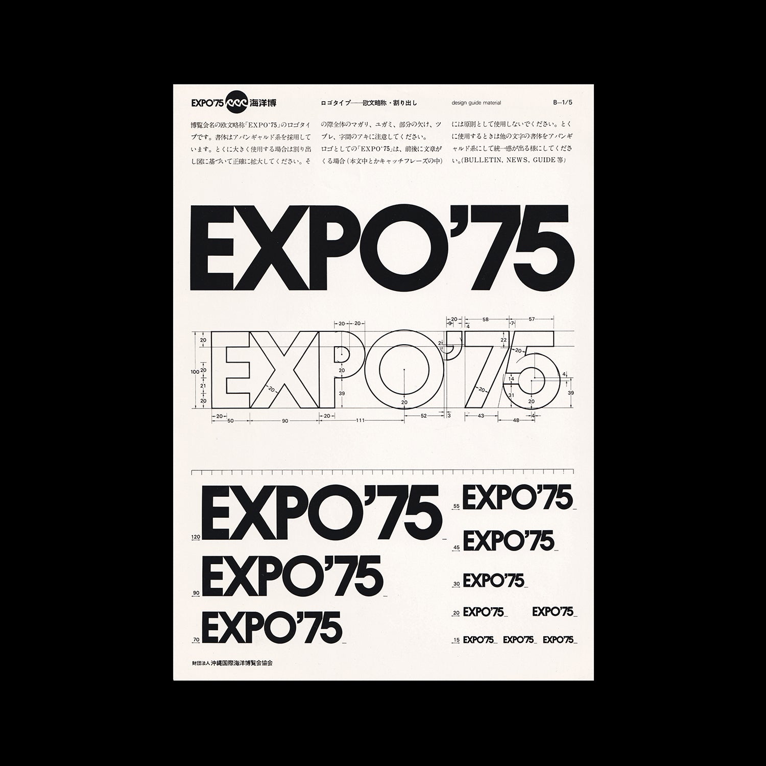 Expo '75 Guidelines, 1972