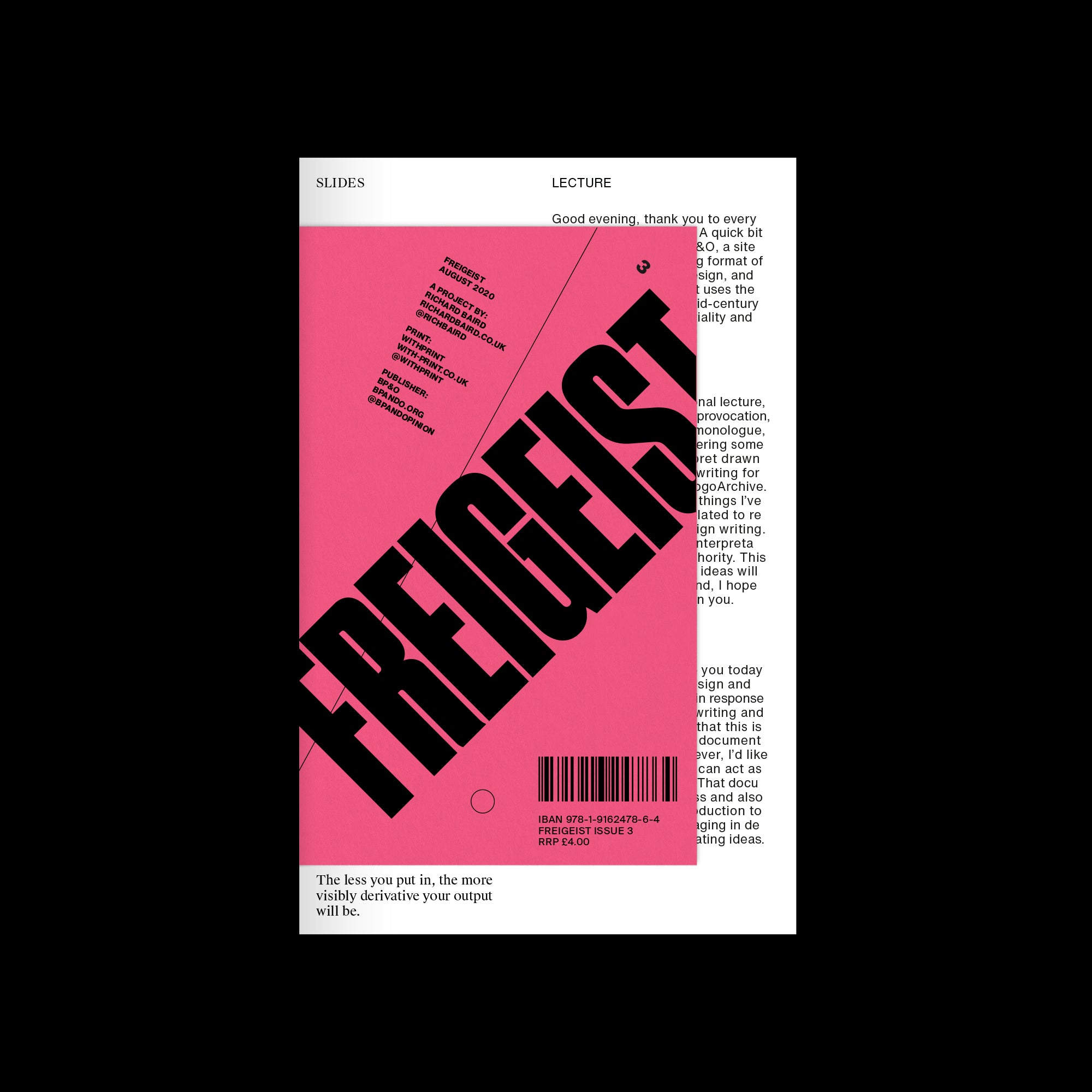 Freigeist Issue 3, 2020