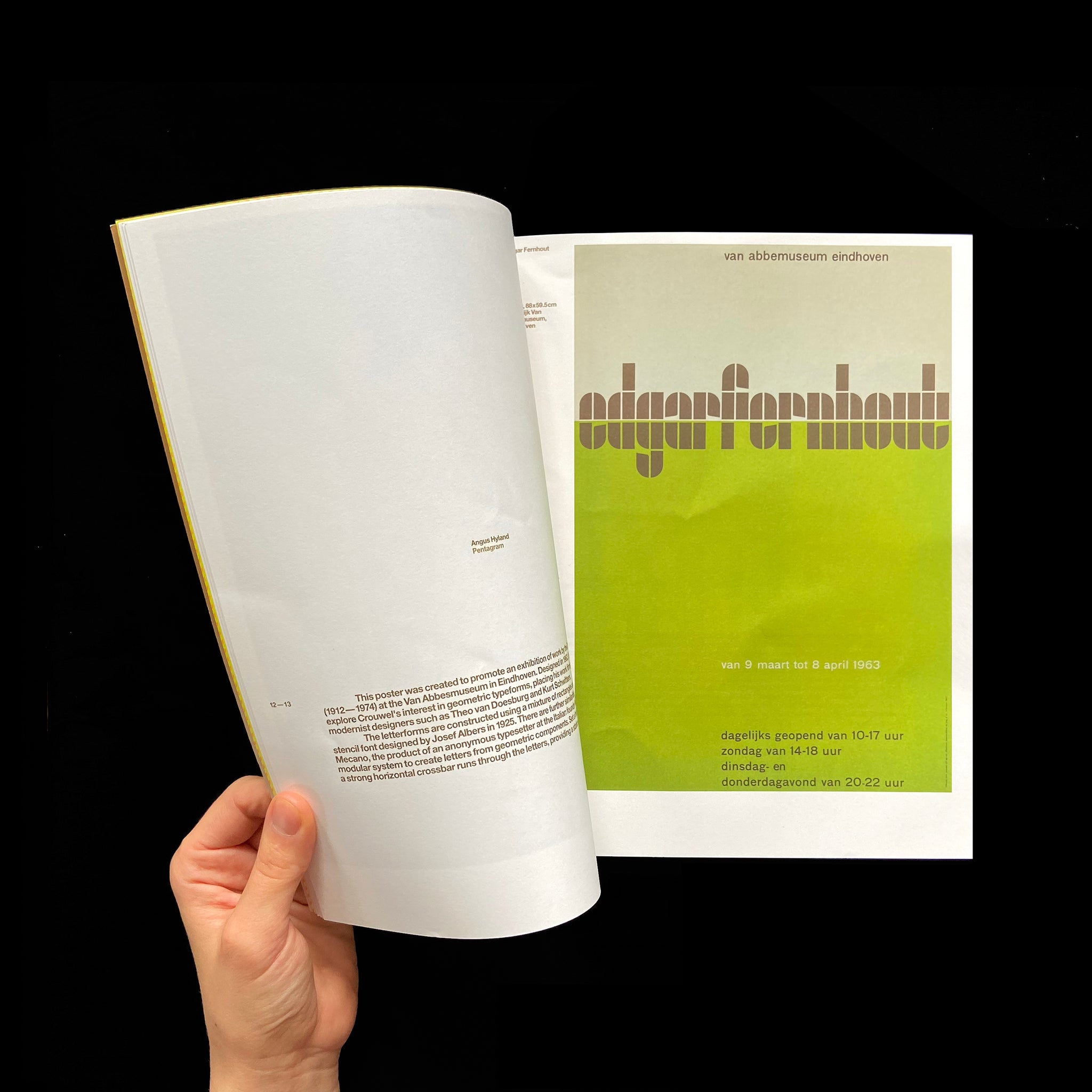 Seen Unseen Wim Crouwel Exhibition Brochure, 2003